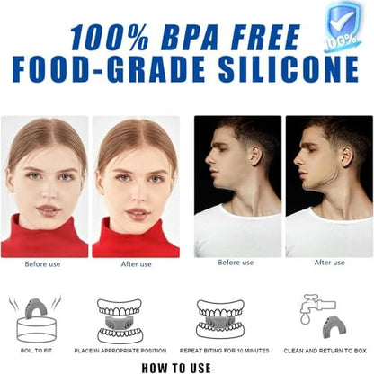 Jaw Trainer - Jawline Exerciser for Men & Women | 3 Resistance Levels for Beginner, Intermediate & Advanced Users