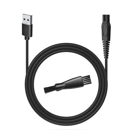 Uijino Ufree U-1176 Charger for Beard Trimmer – Replacement Power Cord with Cleaning Brush