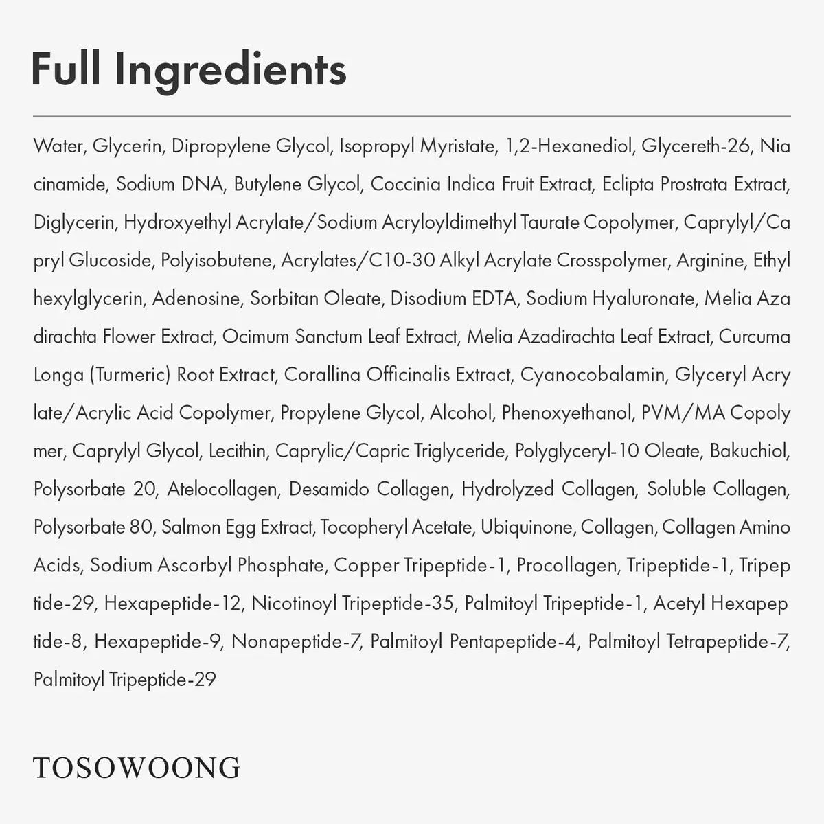 TOSOWOONG Pink Peptide 12 PDRN Serum - Salmon DNA PDRN 10,320ppm, 12 Peptides, Niacinamide, Hydrating & Firming Korean Skincare, 33ml Avelisse