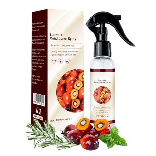 Hotiary Batana Oil Leave-in Conditioner Spray for Hair Growth - Natural Batana Oil with Rosemary & Peppermint, Dr. Sebi Inspired Hair Care for Women & Men (3.38 fl oz, Batana Rosemary) Avelisse