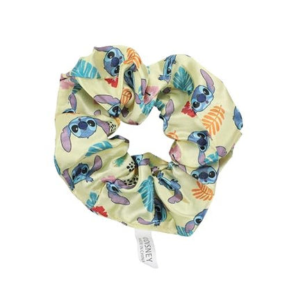 Disney Lilo & Stitch Printed Fabric Hair Scrunchies - 6-Piece Set for Soft, Gentle Hair Ties