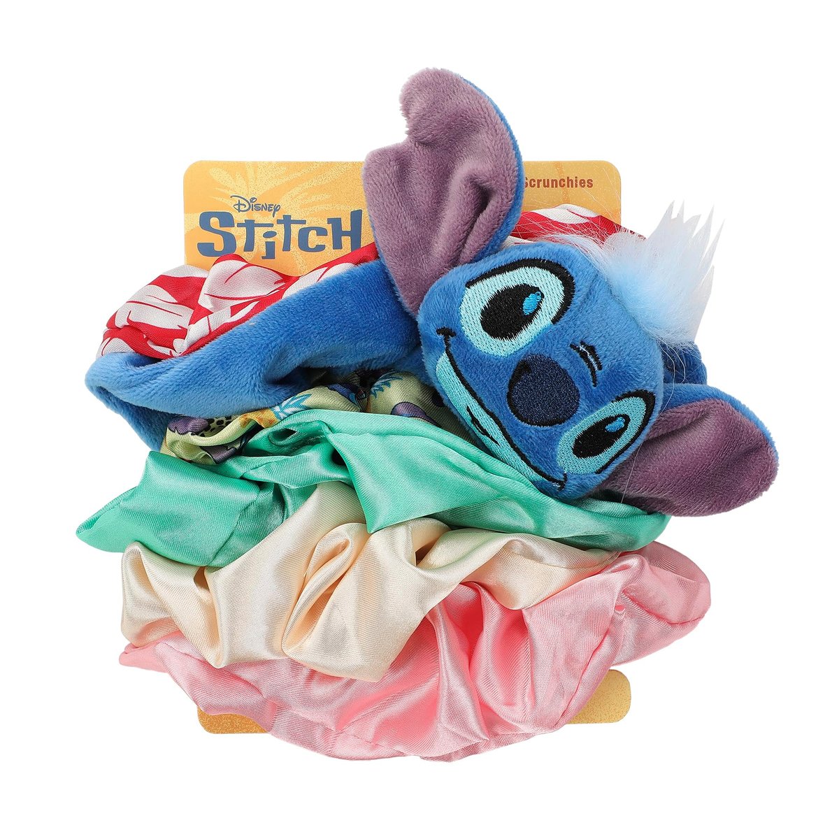 Disney Lilo & Stitch Printed Fabric Hair Scrunchies - 6-Piece Set for Soft, Gentle Hair Ties - görsel 15