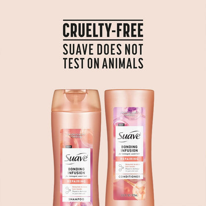 Suave Bonding Infusion Shampoo and Conditioner Set – Restorative Treatment for Dry, Damaged Hair, 12.6 fl oz Each Avelisse