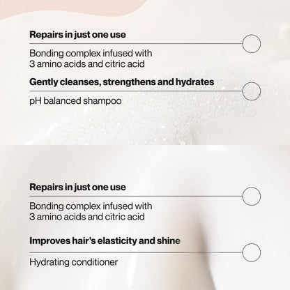 Suave Bonding Infusion Shampoo and Conditioner Set – Restorative Treatment for Dry, Damaged Hair, 12.6 fl oz Each Avelisse