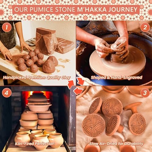 Natural Terracotta Pumice Stone for Feet – Handcrafted Foot Scrubber & Callus Remover with Gentle Exfoliation and Ergonomic Design for Smooth, Soft & Refreshed Feet – for a Spa-Like Pedicure Avelisse