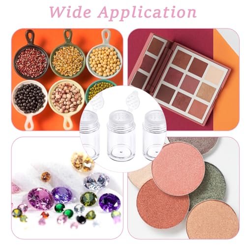 6 Pcs Clear Plastic Loose Powder Bottles with 12-Hole Sifter Lids - 10 ml Travel Size Containers for Glitter, Baby Powder, and More - görsel 8