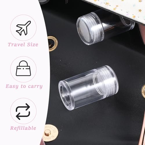 6 Pcs Clear Plastic Loose Powder Bottles with 12-Hole Sifter Lids - 10 ml Travel Size Containers for Glitter, Baby Powder, and More - görsel 6