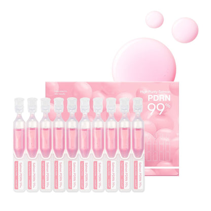 Medicube Salmon DNA PDRN Pink One Day Serum – 99% Salmon DNA Intensive Ampoule with Collagen, Glutathione, Hyaluronic Acid for Radiant Skin | 0.05 fl.oz x 10 Avelisse