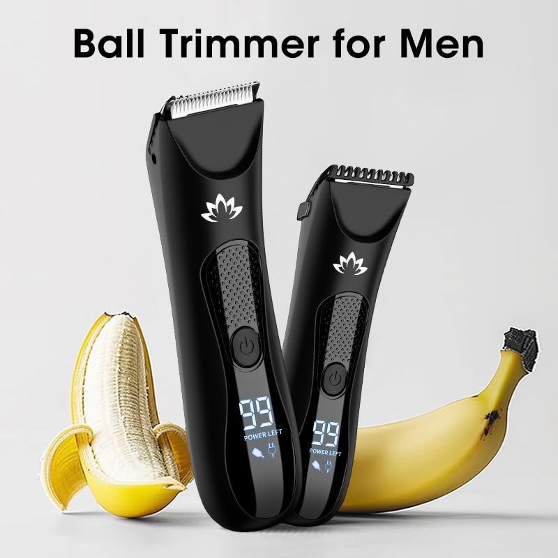 Suttik Men's Body & Pubic Hair Trimmer – Electric Groin & Ball Trimmer for Smooth Wet/Dry Shaving with LED Light - görsel 6
