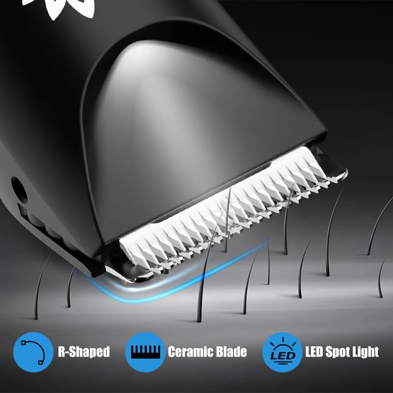 Suttik Men's Body & Pubic Hair Trimmer – Electric Groin & Ball Trimmer for Smooth Wet/Dry Shaving with LED Light - görsel 4