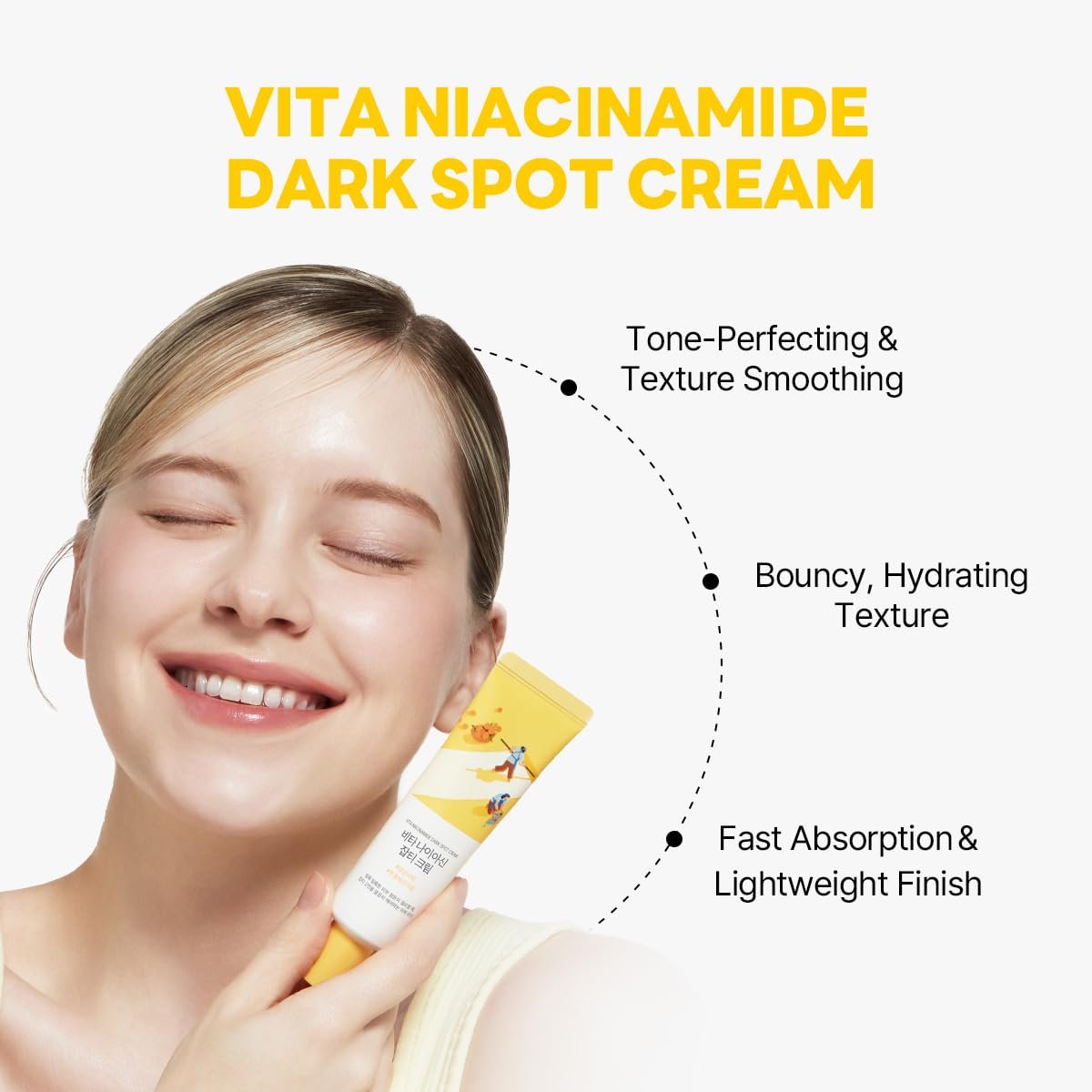ROUND LAB Vita Niacinamide Dark Spot Cream 1.69 Fl Oz – Tone Clarity Moisturizer with Tranexamic Acid & Vitamin Complex for Dark Spot Care, Uneven Skin Texture & Radiance – Korean Skincare Avelisse