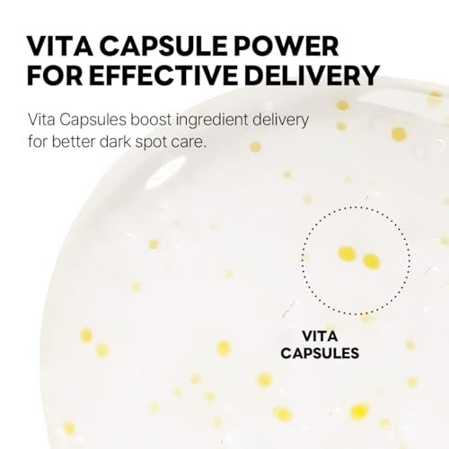 ROUND LAB Vita Niacinamide Dark Spot Serum 1.01 Fl Oz - Radiance-Boosting Korean Face Serum with Vitamin C for Uneven Skin Tone & Clarity Avelisse