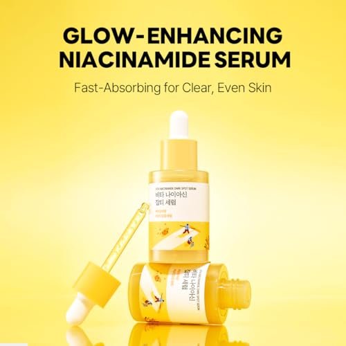 ROUND LAB Vita Niacinamide Dark Spot Serum 1.01 Fl Oz - Radiance-Boosting Korean Face Serum with Vitamin C for Uneven Skin Tone & Clarity Avelisse