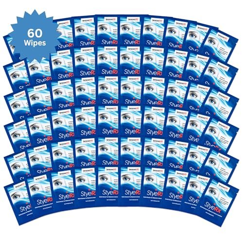 brazzoMD StyeRx Individual Eyelid and Lash Wipes for Stye Relief, Chalazions - Box of 60 Avelisse