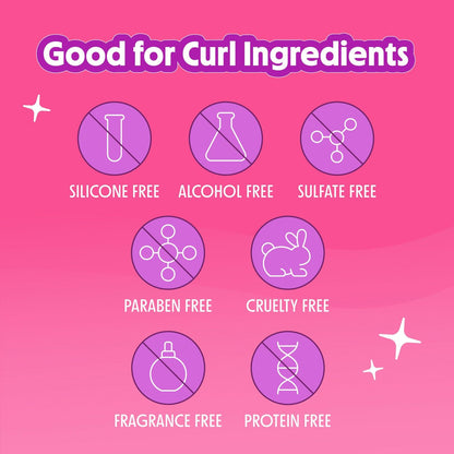 Not Your Mother's Curl Talk Fragrance-Free Sculpting Gel & Defining Cream 2-Pack | Protein-Free for Sensitive Curls, 6 fl oz