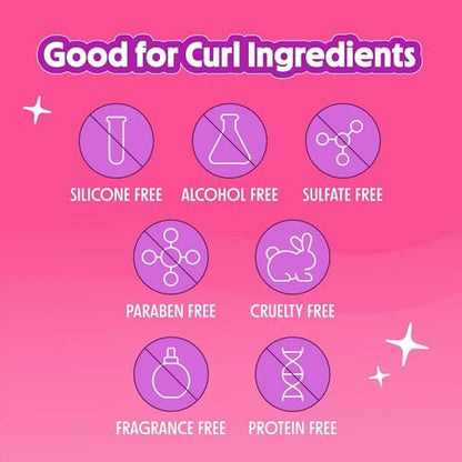 Not Your Mother's Curl Talk Fragrance-Free Sculpting Gel & Defining Cream 2-Pack | Protein-Free for Sensitive Curls, 6 fl oz