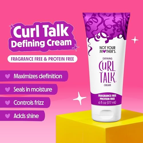 Not Your Mother's Curl Talk Fragrance-Free Sculpting Gel & Defining Cream 2-Pack | Protein-Free for Sensitive Curls, 6 fl oz - görsel 4