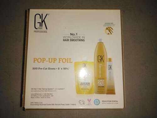 GK Hair Pop-up Foil with Box of 250 Sheets for Hair Coloring – Premium Silver Aluminum Foil for Hair Highlighting, Coloring, and Dyeing - görsel 6