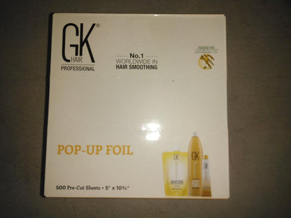 GK Hair Pop-up Foil with Box of 250 Sheets for Hair Coloring – Premium Silver Aluminum Foil for Hair Highlighting, Coloring, and Dyeing