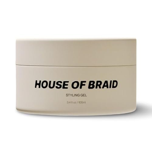 House Of Braid Hair Styling Gel - Extra Hold for Curly, Wavy, Slick Back, Edge Control, Braid Gel - Non Toxic, Frizz and Flake Free Hair Jam with All Natural Ingredients (3.4 Oz) Avelisse
