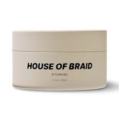 House Of Braid Hair Styling Gel - Extra Hold for Curly, Wavy, Slick Back, Edge Control, Braid Gel - Non Toxic, Frizz and Flake Free Hair Jam with All Natural Ingredients (3.4 Oz) Avelisse