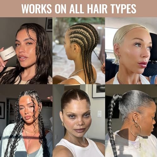 House Of Braid Hair Styling Gel - Extra Hold for Curly, Wavy, Slick Back, Edge Control, Braid Gel - Non Toxic, Frizz and Flake Free Hair Jam with All Natural Ingredients (3.4 Oz) Avelisse