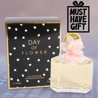 Day Flower Women's Perfume Eau de Parfum - Fresh Floral Musk, 100ml (3.4 Fl Oz)
