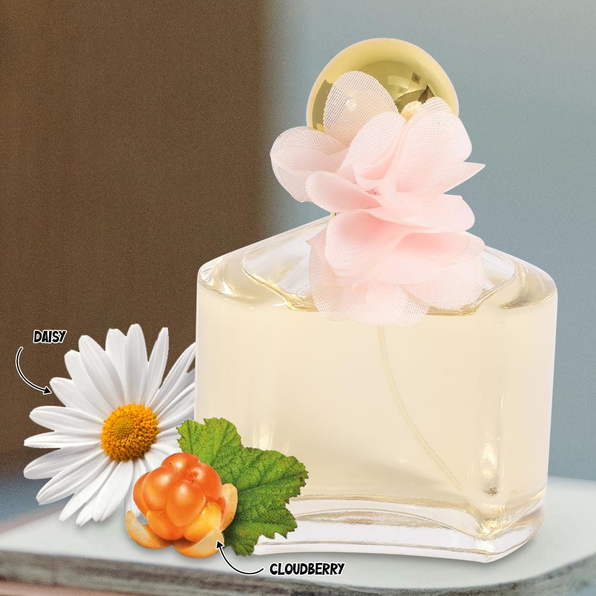 Day Flower Women's Perfume Eau de Parfum - Fresh Floral Musk, 100ml (3.4 Fl Oz) - görsel 3
