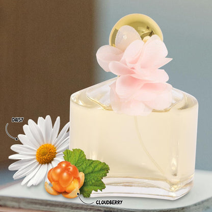 Day Flower Women's Perfume Eau de Parfum - Fresh Floral Musk, 100ml (3.4 Fl Oz)