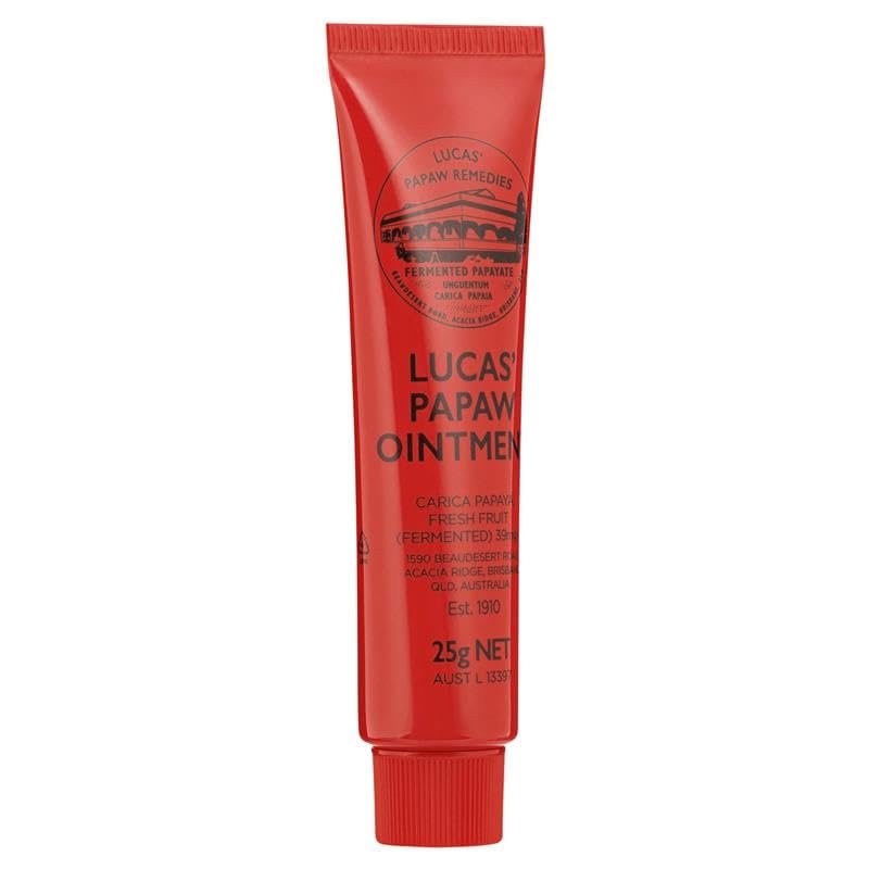 Lucas Papaw Ointment 25g - Soothing Lip and Skin Healing Balm with Fresh Fermented Carica Papaya, Natural Ingredients for All Skin Types - Made in Australia - görsel 6
