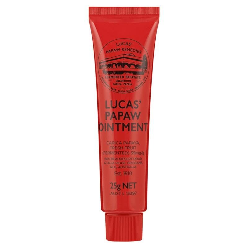 Lucas Papaw Ointment 25g - Soothing Lip and Skin Healing Balm with Fresh Fermented Carica Papaya, Natural Ingredients for All Skin Types - Made in Australia - görsel 5