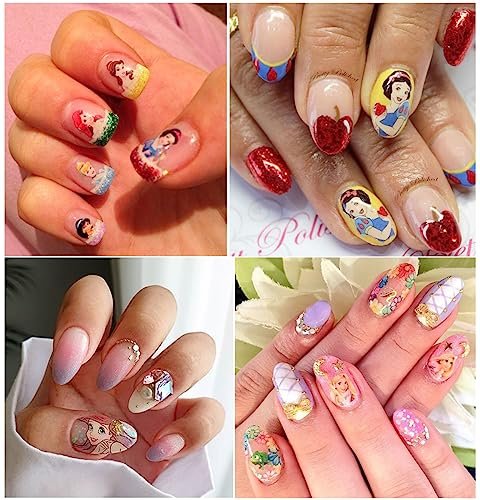 Cute Cartoon 3D Self Adhesive Nail Art Stickers - 6 Sheets DIY Nail Designs Decals for Women - görsel 8