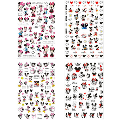 8pcs 3D Cute Nail Art Stickers - Self-Adhesive Cartoon Nail Decals for Women, Girls, Kids - Fun Manicure Decor & Party Gifts