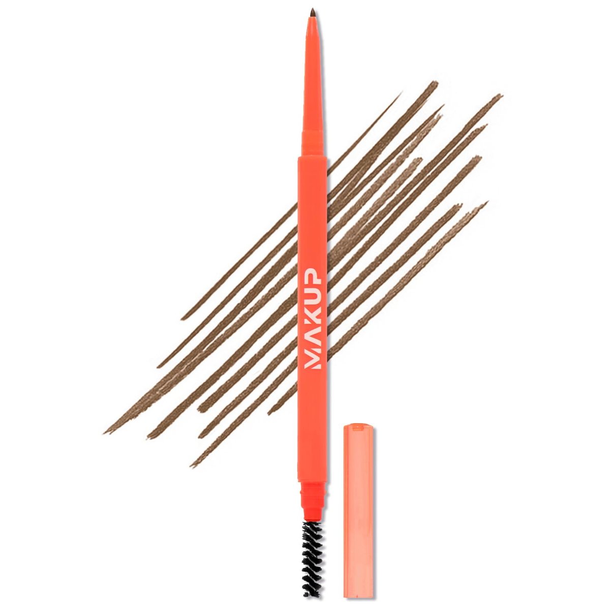 Makup Beauty Skinny Brow Ultra Thin Eyebrow Pencil - Waterproof Micro Brow Pencil for Hair-Like Strokes, Natural Full Brows (Warm Taupe) - görsel 1