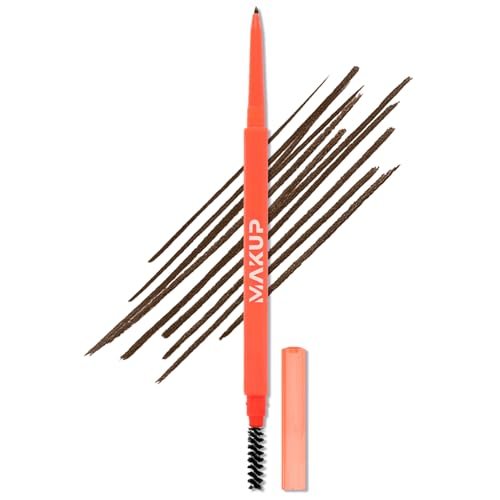 Makup Beauty Skinny Brow Ultra Thin Eyebrow Pencil - Waterproof Micro Brow Pencil for Hair-like Strokes - Medium Dark Brown (Brunette) - görsel 2