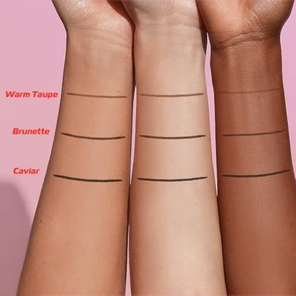 Makup Beauty Skinny Brow Ultra Thin Eyebrow Pencil – Waterproof Micro Brow Pencil for Hair-Like Strokes, Full Natural Brows (Caviar)