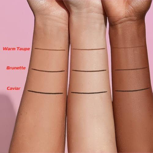 Makup Beauty Skinny Brow Ultra Thin Eyebrow Pencil – Waterproof Micro Brow Pencil for Hair-Like Strokes, Full Natural Brows (Caviar) - görsel 8