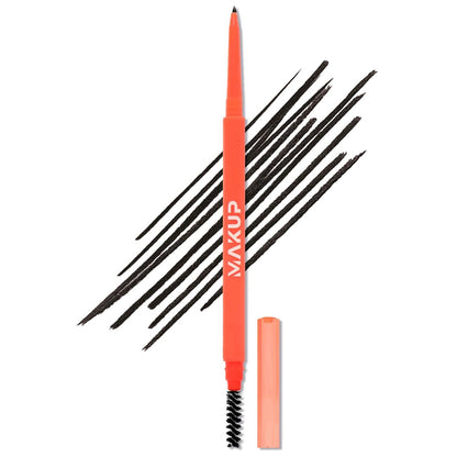 Makup Beauty Skinny Brow Ultra Thin Eyebrow Pencil – Waterproof Micro Brow Pencil for Hair-Like Strokes, Full Natural Brows (Caviar)