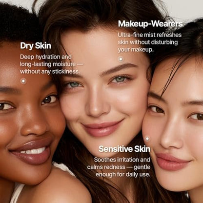 LULUBEU Triple Active Mist - Korean Skincare Glow Spray Serum, Hydrating All-in-One Face Treatment for Radiant, Dewy Skin, Lightweight Daily Routine Care with NK Cell Technology (3.17 Fl Oz) Avelisse