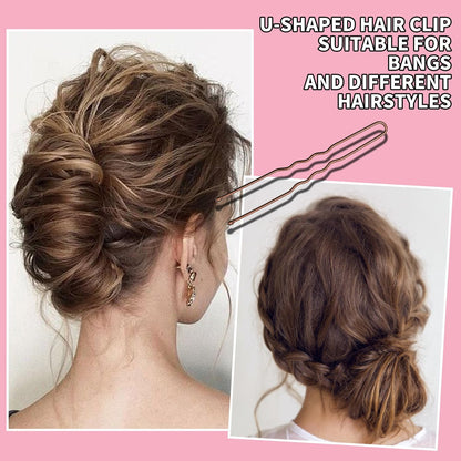 Scaups 400PCS Brown and Black Bobby Pins Kit with Hair Bands, 1.38inch 2inch 2.36inch Bobby Pins and 2.36inch U Shape Hair Pins for Women