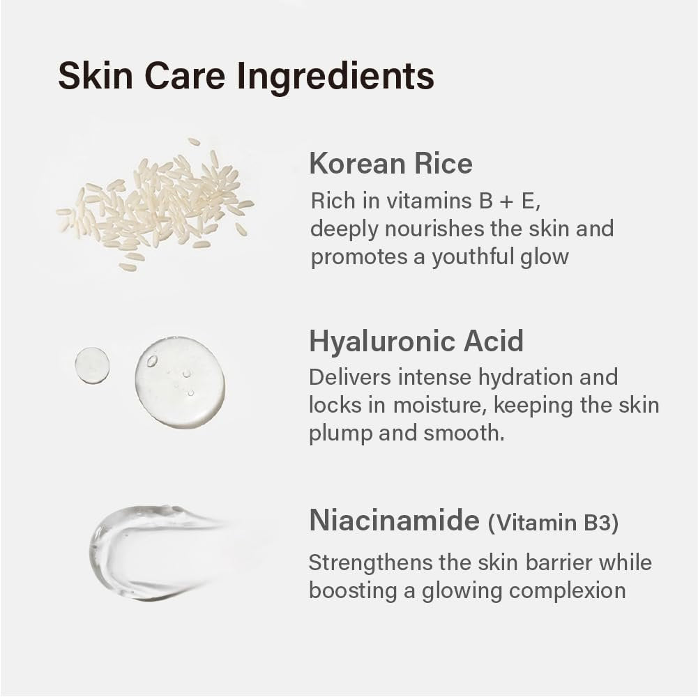 Melixir Airfit Invisible™ Sunscreen SPF 50 - Korean Rice Sunscreen for Face with Hyaluronic Acid, Moisturizing Daily Protection for Sensitive Skin, No White Cast, Waterproof, 1.7 fl oz - görsel 8
