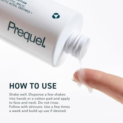 Prequel Skin Multi-Acid Milk Peel - Professional 15% Glycolic Acid Exfoliating Solution with Lactic Acid & Enzymes, Hydrating Chemical Peel, Clinical Strength, 7.6 oz Avelisse