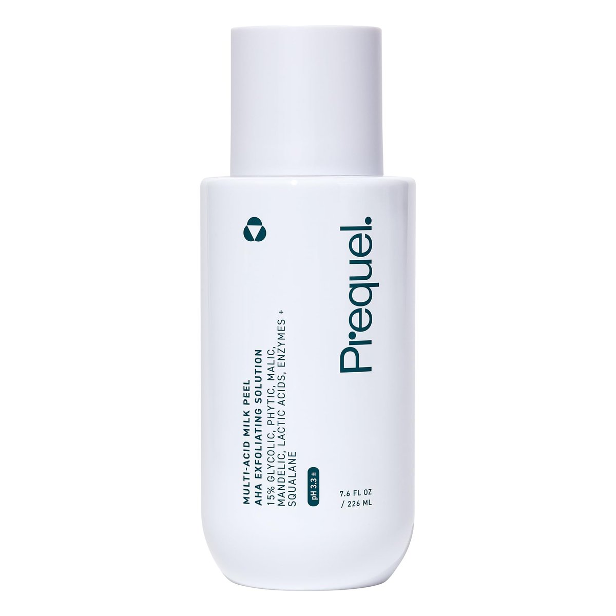 Prequel Skin Multi-Acid Milk Peel - Professional 15% Glycolic Acid Exfoliating Solution with Lactic Acid & Enzymes, Hydrating Chemical Peel, Clinical Strength, 7.6 oz Avelisse