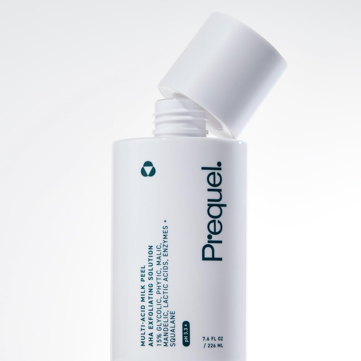 Prequel Skin Multi-Acid Milk Peel - Professional 15% Glycolic Acid Exfoliating Solution with Lactic Acid & Enzymes, Hydrating Chemical Peel, Clinical Strength, 7.6 oz Avelisse