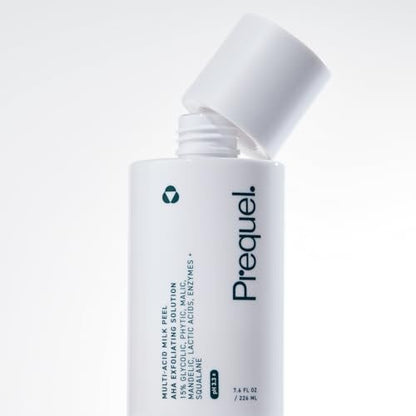 Prequel Skin Multi-Acid Milk Peel - Professional 15% Glycolic Acid Exfoliating Solution with Lactic Acid & Enzymes, Hydrating Chemical Peel, Clinical Strength, 7.6 oz Avelisse