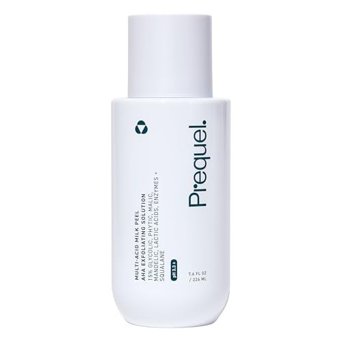 Prequel Skin Multi-Acid Milk Peel - Professional 15% Glycolic Acid Exfoliating Solution with Lactic Acid & Enzymes, Hydrating Chemical Peel, Clinical Strength, 7.6 oz Avelisse