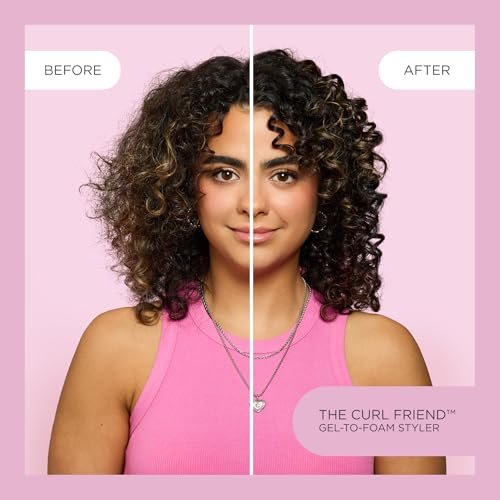 Cake Beauty Gel-to-Foam Curl Styler, The Curl Friend – High Hold & Definition - Frizz Protection - Infused with Coconut Oil & Shea Butter - For Curly Hair - 6.8 fl oz / 200 mL - görsel 6