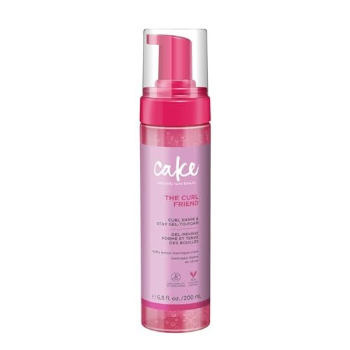 Cake Beauty Gel-to-Foam Curl Styler, The Curl Friend – High Hold & Definition - Frizz Protection - Infused with Coconut Oil & Shea Butter - For Curly Hair - 6.8 fl oz / 200 mL - görsel 2