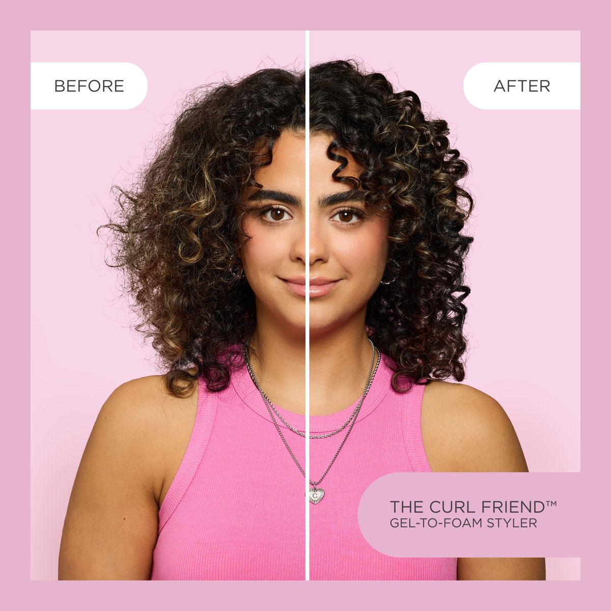 Cake Beauty Gel-to-Foam Curl Styler, The Curl Friend – High Hold & Definition - Frizz Protection - Infused with Coconut Oil & Shea Butter - For Curly Hair - 6.8 fl oz / 200 mL - görsel 5