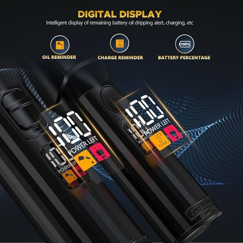 Cordless Hair Clippers for Men & Beard Trimmers Kit with LED Display - Rechargeable Grooming Shaver Kit for Men, Women, Kids (Black) Avelisse